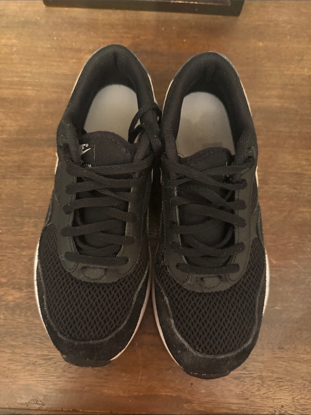 Nike Black and White YouthAirmax Excee Athletic Running Sneakers
